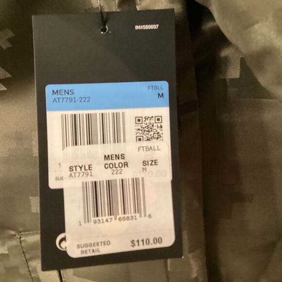 New England Patriots Men's Medium Nike Button Down Camouflage Coat Jacket NWT - Picture 7 of 7